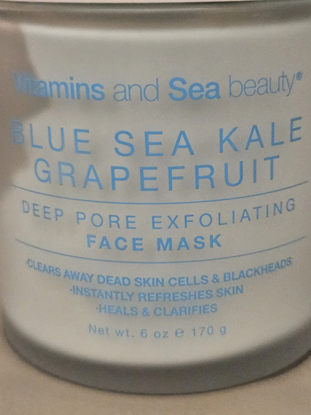 Vitamins and Sea Beauty Blue Sea Kale Grapefruit Face Mask and Face Serum NWT